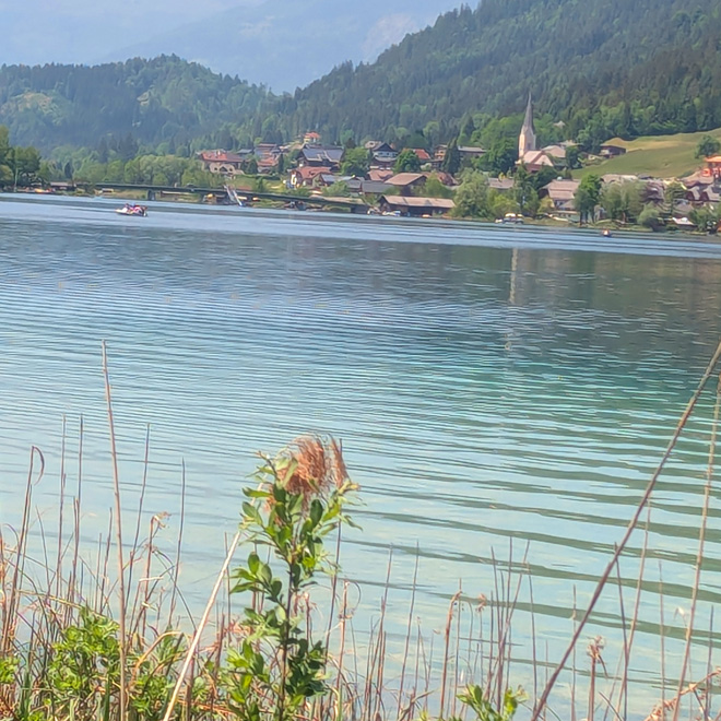 Blick auf Techendorf am Weißensee